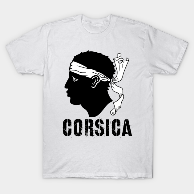 Corsica Tête de Maure avec bandana blanc Idée Cadeau Corse - Corsica